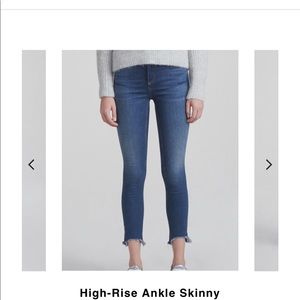 Rag and bone high rise skinny jeans